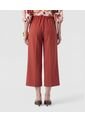 Pantalón Culotte De Tiro Alto   Para Mujer Naranja Patprimo de Patprimo