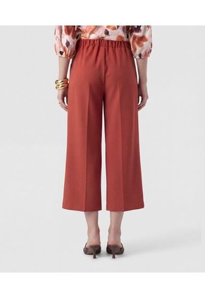 Pantalón Culotte De Tiro Alto Para Mujer Naranja Patprimo