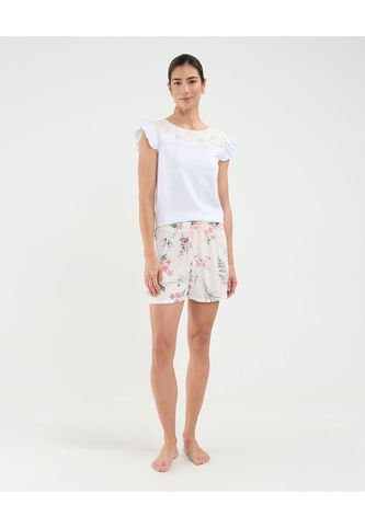 Pijama Para Mujer M/C P/C Color Blanco Marca Patprimo #30040297 Patprimo