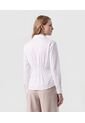 Camisa Ajustada Con Pinzas   Para Mujer Blanco Patprimo de Patprimo