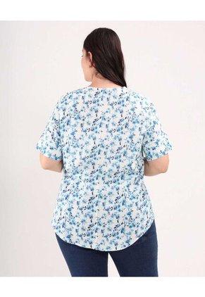 Blusa Para Mujer Manga Corta Color Azul  Marca Patprimo #14121335