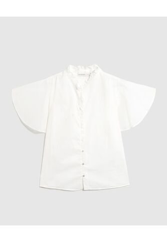 Camisa  Para Mujer Manga Corta Color Blanco Marca Patprimo #30010753 Patprimo