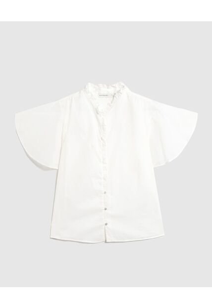 Camisa  Para Mujer Manga Corta Color Blanco Marca Patprimo #30010753