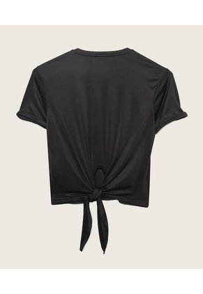 Camiseta Para Niña Manga Corta Color Negro Marca Patprimo #86090335