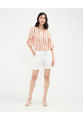 Bermuda Para Mujer Regular Largo Color Blanco Marca Patprimo #30100373