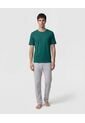 Pijama Con Camiseta De Cuello Redondo   Para Hombre Verde Patprimo de Patprimo