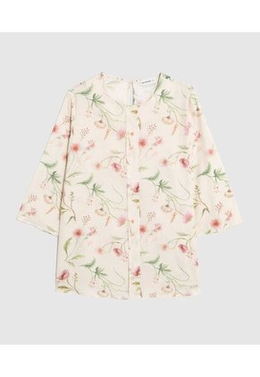 Blusa Para Mujer Manga 3/4 Color Crema Marca Patprimo #14128037