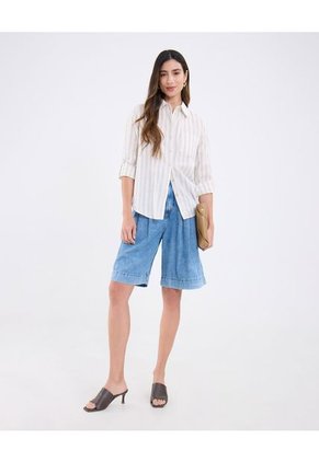 Camisa Para Mujer Manga Larga Color Crema Marca Patprimo #30010733