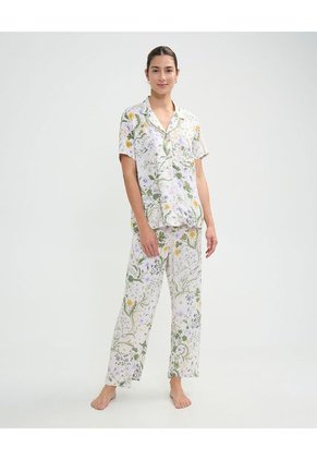 Pijama Para Mujer M/C P/L Color Blanco Marca Patprimo #30040294