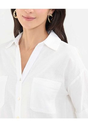 Camisa Para Mujer Manga Corta Color Crema Marca Patprimo #30010677