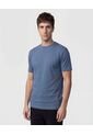 Camiseta Regular Fit Unicolor   Para Hombre Azul Patprimo de Patprimo