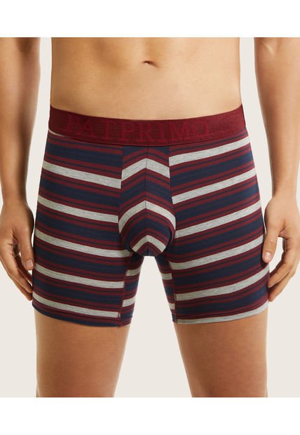Boxer Para Hombre Fleat Seamer Medio Color Vino Marca Patprimo #44000201