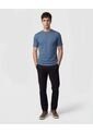 Camiseta Regular Fit Unicolor   Para Hombre Azul Patprimo de Patprimo