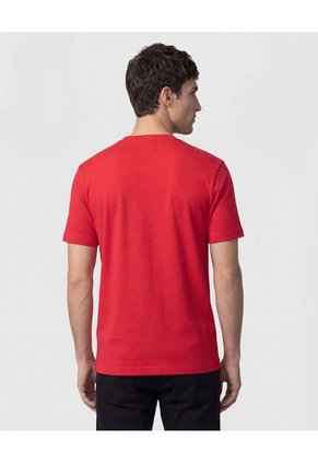 Camiseta Regular Fit Unicolor Para Hombre Rojo Patprimo