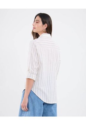 Camisa Para Mujer Manga Larga Color Crema Marca Patprimo #30010733