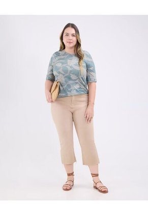 Camiseta Para Mujer Manga Corta Cuello Redondo Color Verde Marca Patprimo #14091421