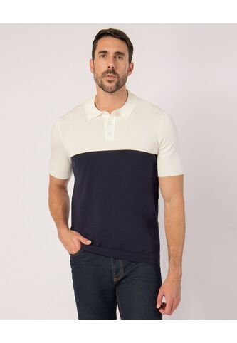 Polo  Para Hombre Cuello Tejido Sin Bolsillo Color Azul Marca Patprimo #44112778 Patprimo