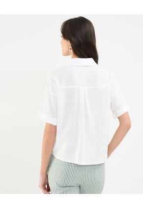 Camisa Para Mujer Manga Corta Color Crema Marca Patprimo #30010677