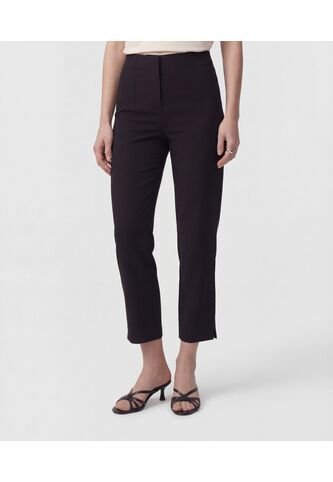 Pantalón Unicolor De Tiro Alto   Para Mujer Negro Patprimo Patprimo