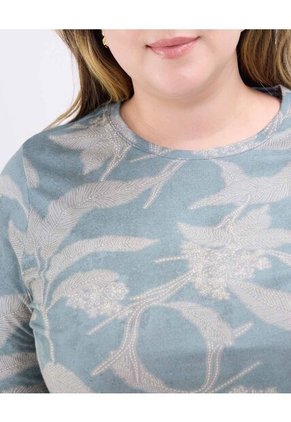 Camiseta Para Mujer Manga Corta Cuello Redondo Color Verde Marca Patprimo #14091421