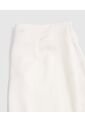Falda Midi Unicolor Con Sesgo  Para Mujer Blanco Patprimo de Patprimo