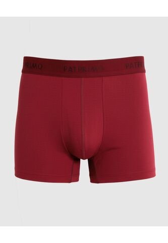Bóxer Largo Con Elástico Contramarcado  X1 Para Hombre Vino Patprimo Patprimo