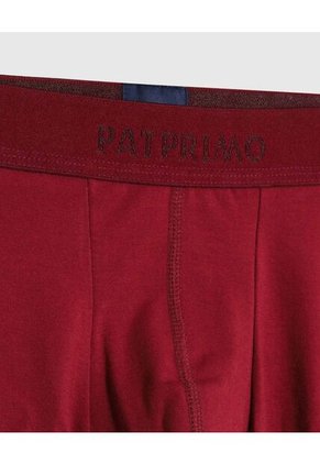 Bóxer Largo Con Elástico Contramarcado  X1 Para Hombre Vino Patprimo