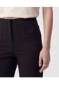 Pantalón Unicolor De Tiro Alto   Para Mujer Negro Patprimo de Patprimo
