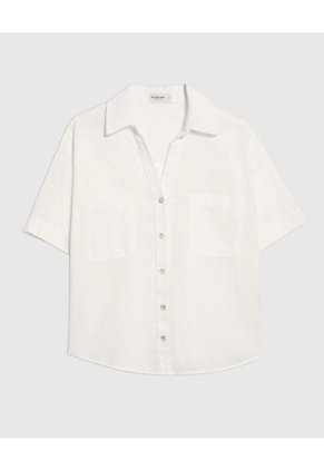 Camisa Para Mujer Manga Corta Color Crema Marca Patprimo #30010677