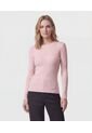 Saco De Punto Acanalado Con Brillo   Para Mujer Rosa Patprimo de Patprimo