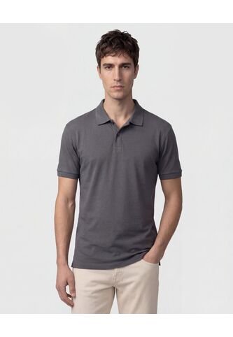 Polo Premium En Tejido Piqué   Para Hombre Gris Patprimo Patprimo