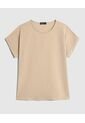 Blusa Para Mujer Manga Corta Color Beige Marca Patprimo #30123573 de Patprimo