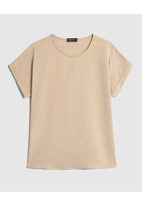 Blusa Para Mujer Manga Corta Color Beige Marca Patprimo #30123573