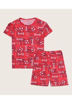 Pijama Para Niño M/C P/C Color Rojo  Marca Patprimo #66040048