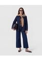 Jeans Culotte Con Ruedo Desflecado   Para Mujer Azul Patprimo de Patprimo