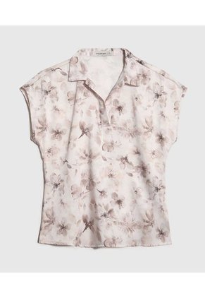 Blusa Para Mujer Manga Corta Color Crudo Marca Patprimo #30123448