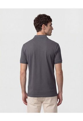 Polo Premium En Tejido Piqué   Para Hombre Gris Patprimo
