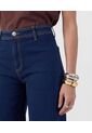 Jeans Culotte Con Ruedo Desflecado   Para Mujer Azul Patprimo de Patprimo