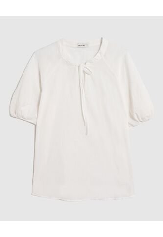 Blusa  Para Mujer Manga Corta Color Blanco Marca Patprimo #30123566 Patprimo