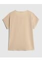 Blusa Para Mujer Manga Corta Color Beige Marca Patprimo #30123573 de Patprimo