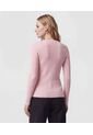 Saco De Punto Acanalado Con Brillo   Para Mujer Rosa Patprimo de Patprimo