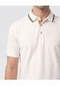 Polo Con Pechera En Contraste   Para Hombre Crema Patprimo de Patprimo