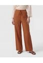 Pantalón Wide Leg Con Bolsillos   Para Mujer Naranja Patprimo de Patprimo