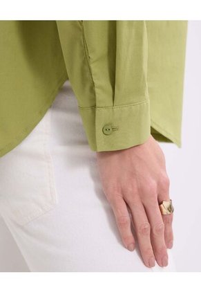 Camisa Manga Larga   Para Mujer Verde Patprimo