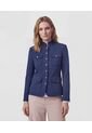 Chaqueta Tipo Militar Con Botones   Para Mujer Azul Patprimo de Patprimo