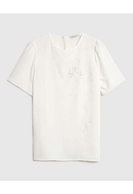 Blusa Para Mujer Manga Corta Color Blanco Marca Patprimo #30123560