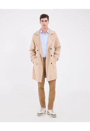 Camisa Para Hombre Manga Larga Con Bolsillo Cuello Italiano Color Azul Marca Patprimo #44013144