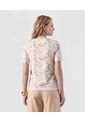 Camiseta  Para Mujer Manga Corta Cuello Redondo Color Blanco Marca Patprimo #30093935 de Patprimo