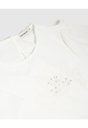 Blusa Para Mujer Manga Corta Color Blanco Marca Patprimo #30123560