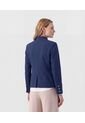Chaqueta Tipo Militar Con Botones   Para Mujer Azul Patprimo de Patprimo